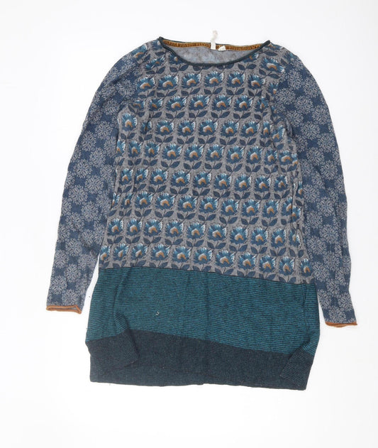 White Stuff Women's Multicoloured Pullover Jumper Size 12