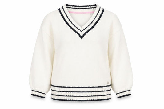Womens UK 12 Regular Jack Wills Ivory Pullover Cable-Knit