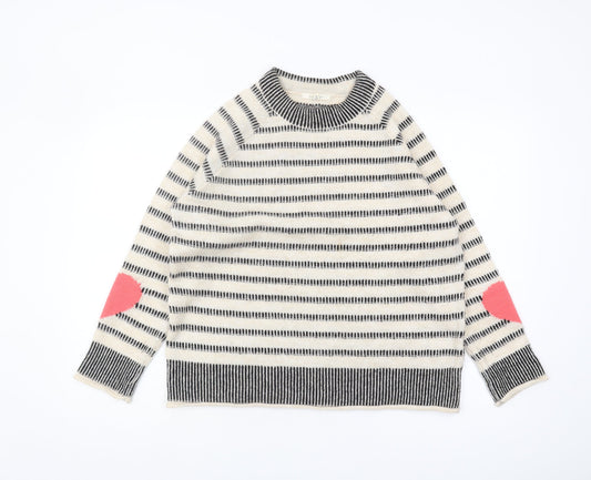 White Stuff Women's Striped Pullover Jumper Size 10