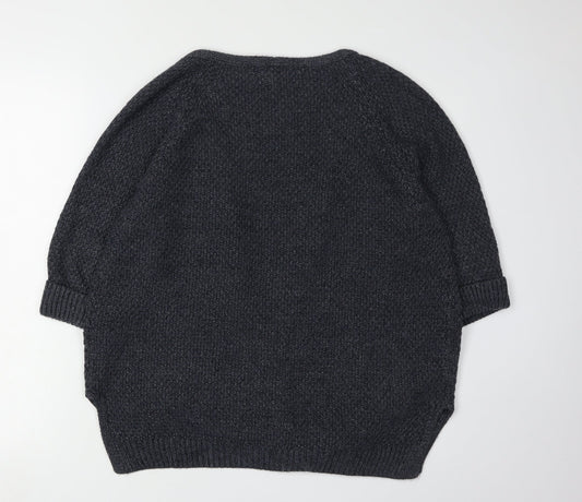 FatFace Women's Blue Cardigan Size 10 Chunky Knit