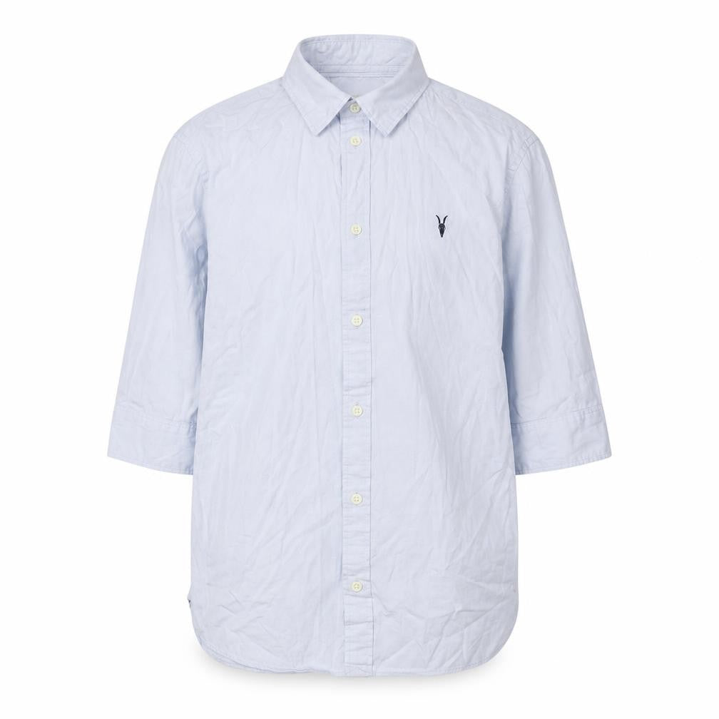 AllSaints Men's Blue XS 3/4 Sleeve Shirt
