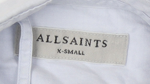 AllSaints Men's Blue XS 3/4 Sleeve Shirt