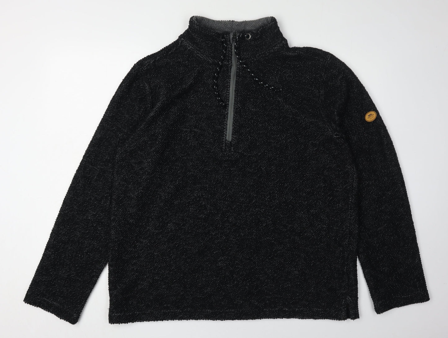 Trespass Men's Black Pullover Sweatshirt, L, Hooded Knit
