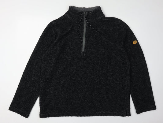Trespass Men's Black Pullover Sweatshirt, L, Hooded Knit