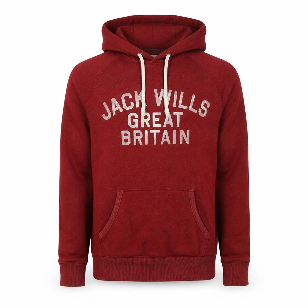 Mens UK XS Regular Jack Wills Red Pullover Hoodie