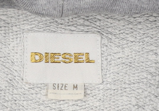 Diesel Men's Grey Pullover Hoodie M Classic Style