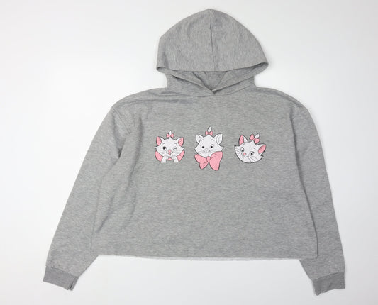 Disney Women's Grey Aristocats Pullover Hoodie XL