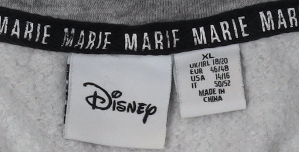 Disney Women's Grey Aristocats Pullover Hoodie XL