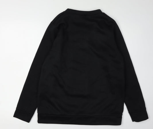 Disney Women's Black Donald Duck Sweatshirt Size 10/12