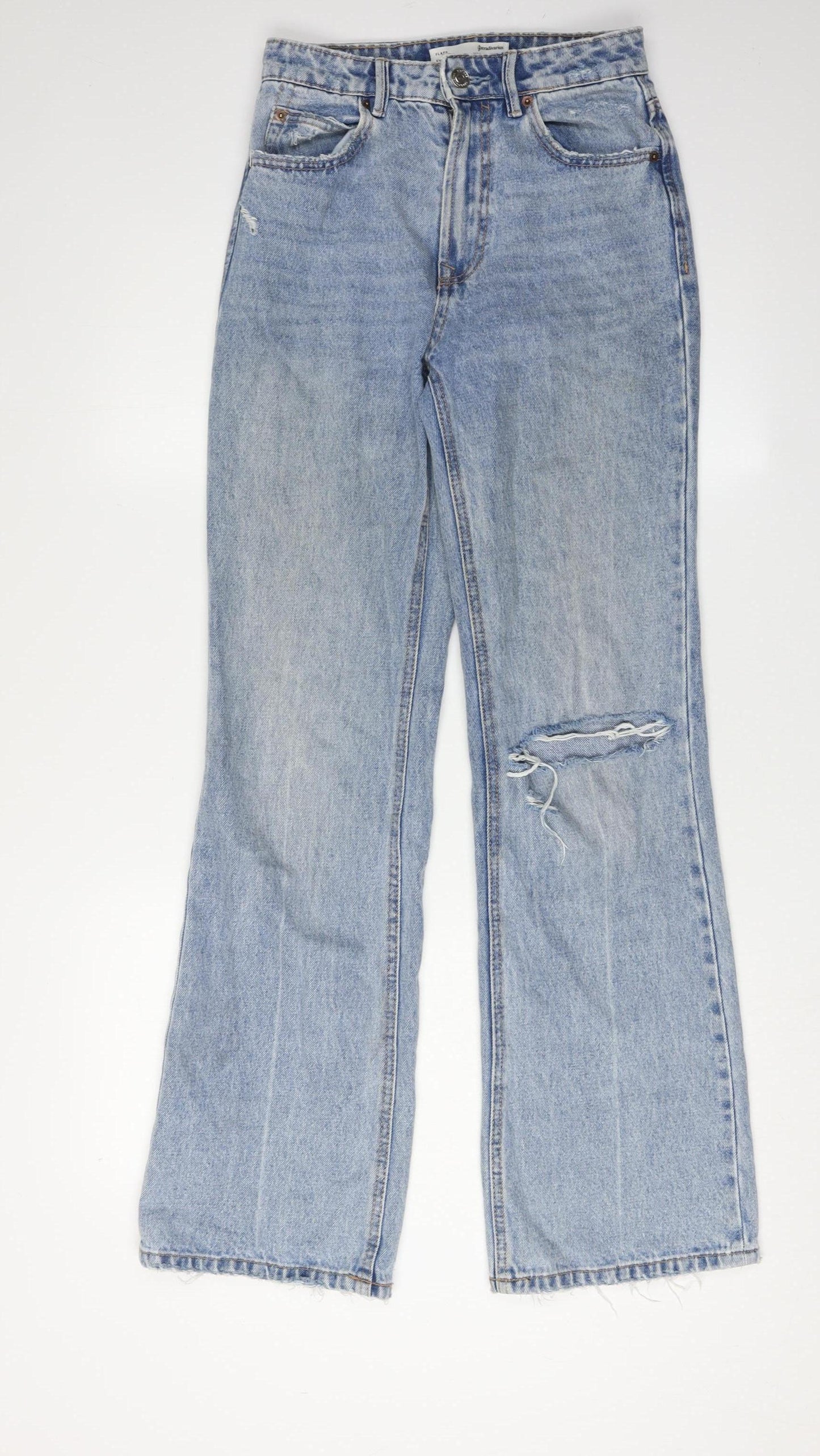 Stradivarius Women's Blue Flared Jeans Size 6