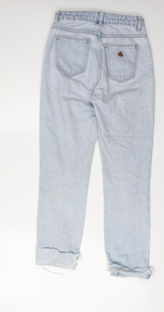 Abrand Women's Slim High-Rise Blue Jeans - Size 6
