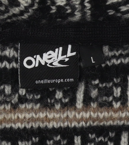 O'Neill Women's Hooded Full Zip Jumper L Black Beige