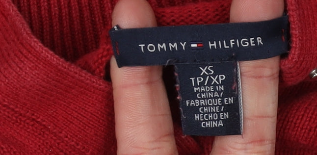 Tommy Hilfiger Women's Red XS Pullover Jumper