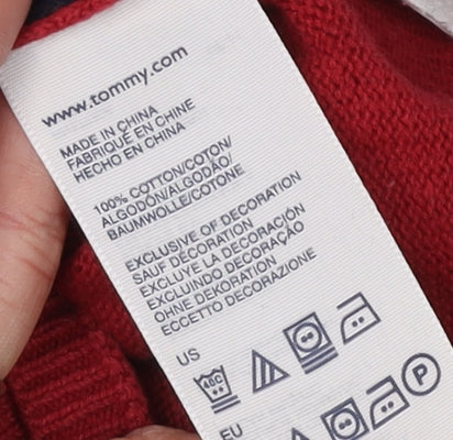 Tommy Hilfiger Women's Red XS Pullover Jumper