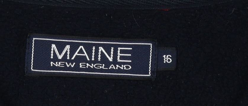 Maine New England Women's Red Black Sweatshirt Size 16