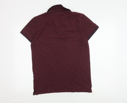 Jack & Jones Men's Maroon Polo Shirt M