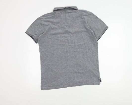 TOG24 Men’s Grey Polo Shirt, M, Short Sleeve, Cotton