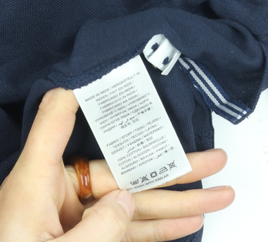 Gant Men's Blue Long Sleeve Polo Shirt Size S