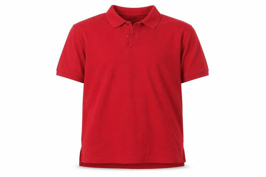 Beaufort Men's Red Cotton Polo Shirt Size L