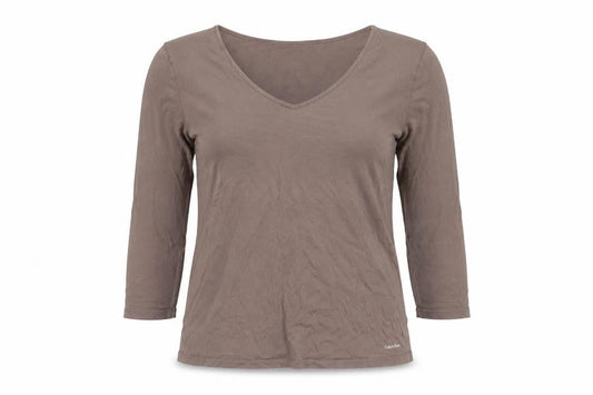 s UK Size M Calvin Klein Brown Cotton T-Shirt