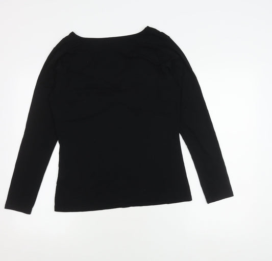 Jane Norman Women's Black Long Sleeve Top Size 14
