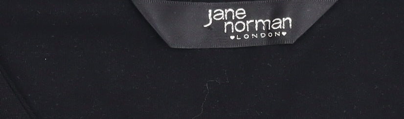 Jane Norman Women's Black Long Sleeve Top Size 14