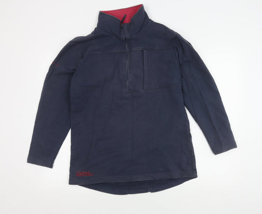 Shires Sports Men's Blue 1/2 Zip Top, Size M