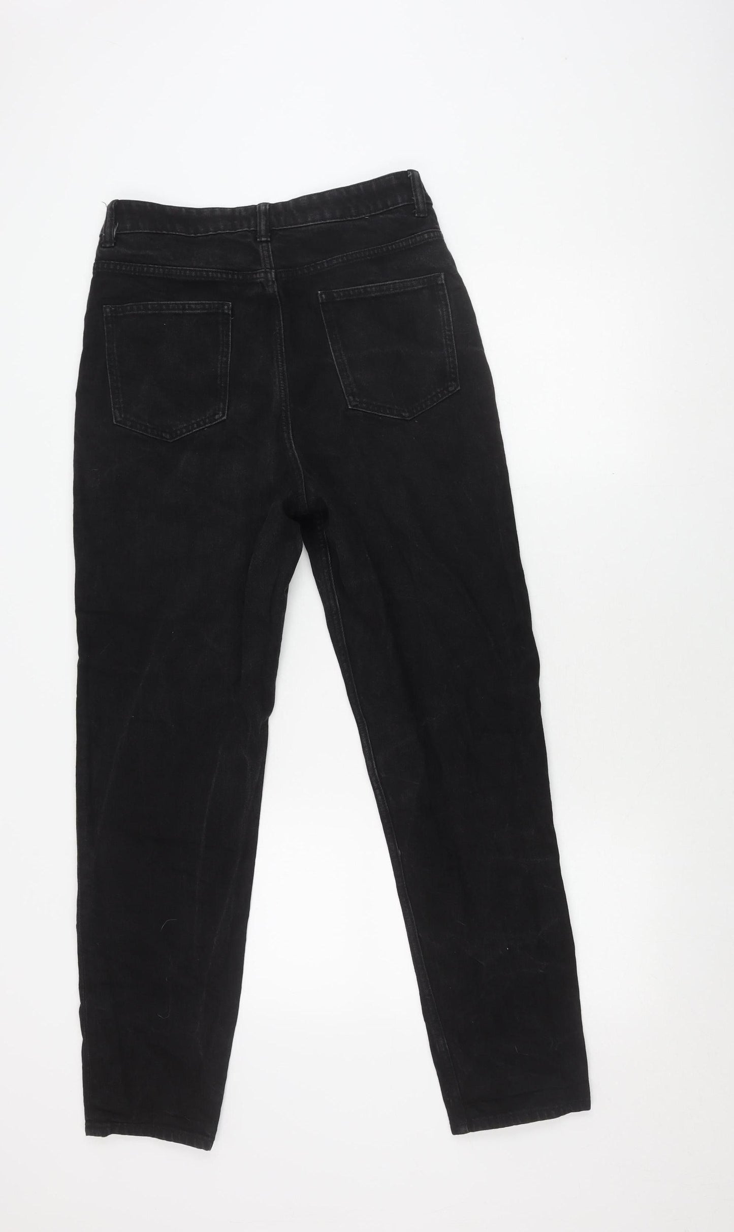 ASOS DESIGN Women's Black Straight Leg Jeans L