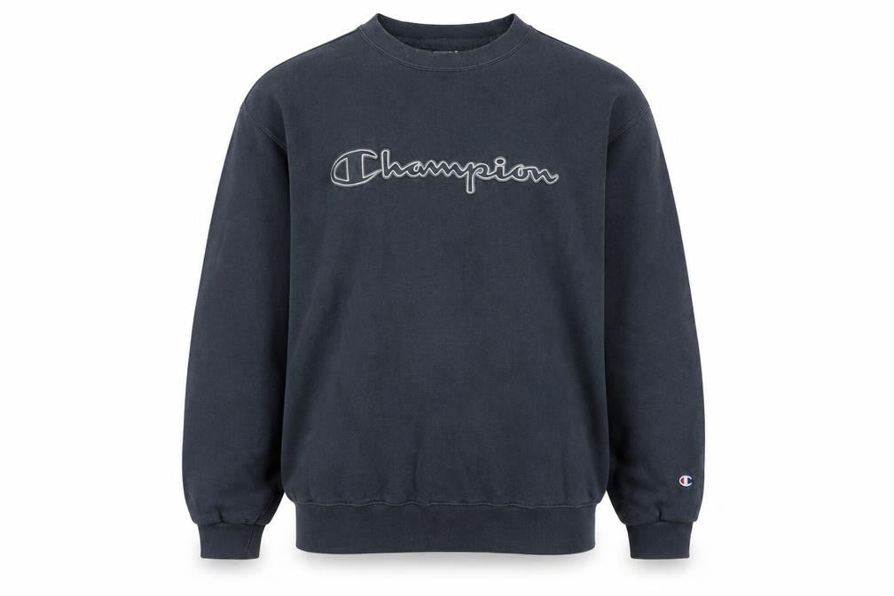 Mens UK L Regular Champion Blue Pullover Sweatshirt