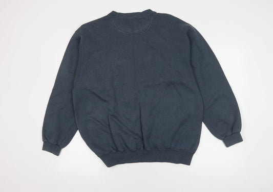 Champion Men's Blue Pullover Sweatshirt, Large