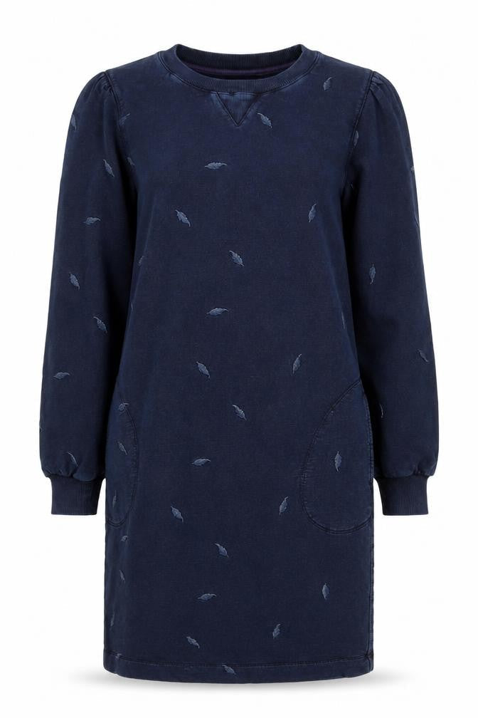 White Stuff Women's Blue Shift Dress, Size 8, Pockets