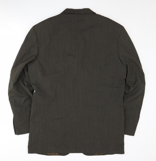 Ciro Citterio Men's Brown Striped Blazer 40L