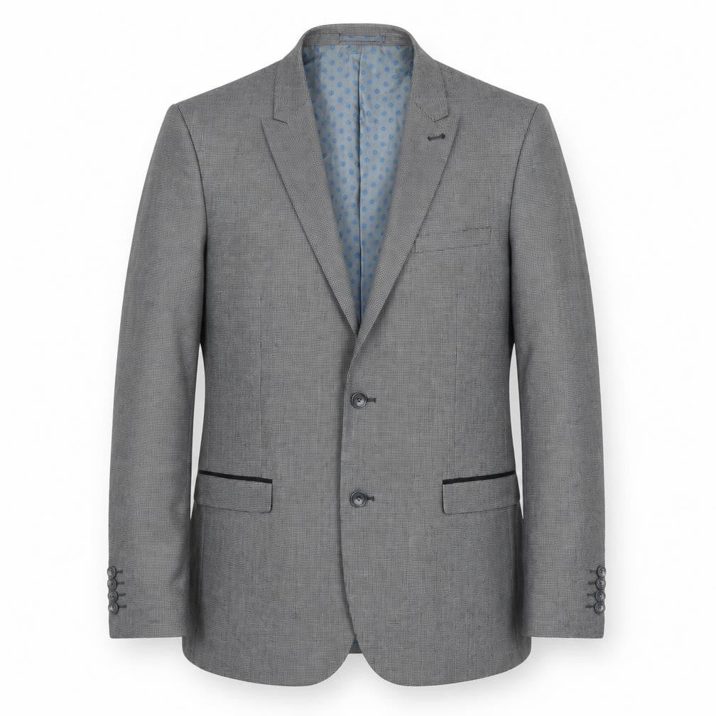 Mens 42 Chest Regular Fellini Grey Two-Button Blazer