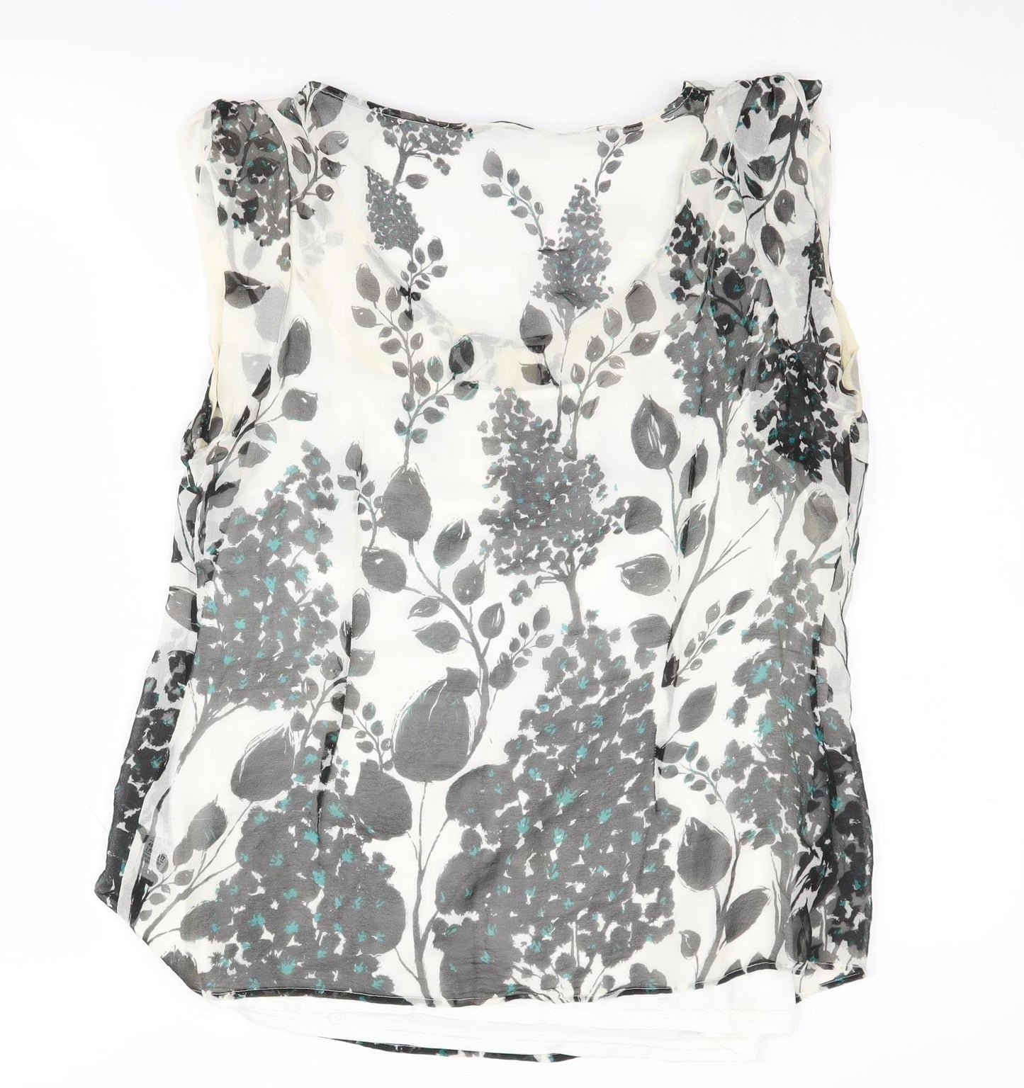 Marks and Spencer Women's Floral Silk Camisole - Size 14