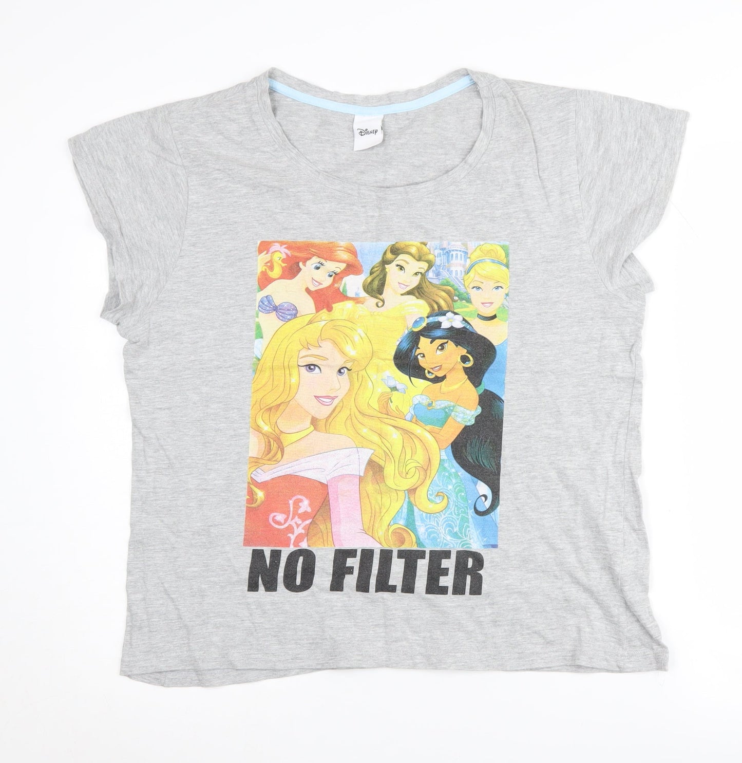 Disney Teens Grey Princess T-Shirt Size 16,18