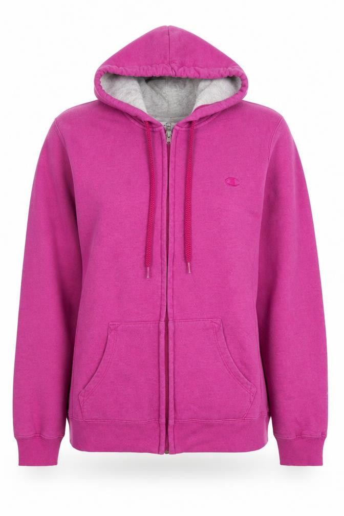 Womens UK M Regular Champion Pink Full Zip Hoodie