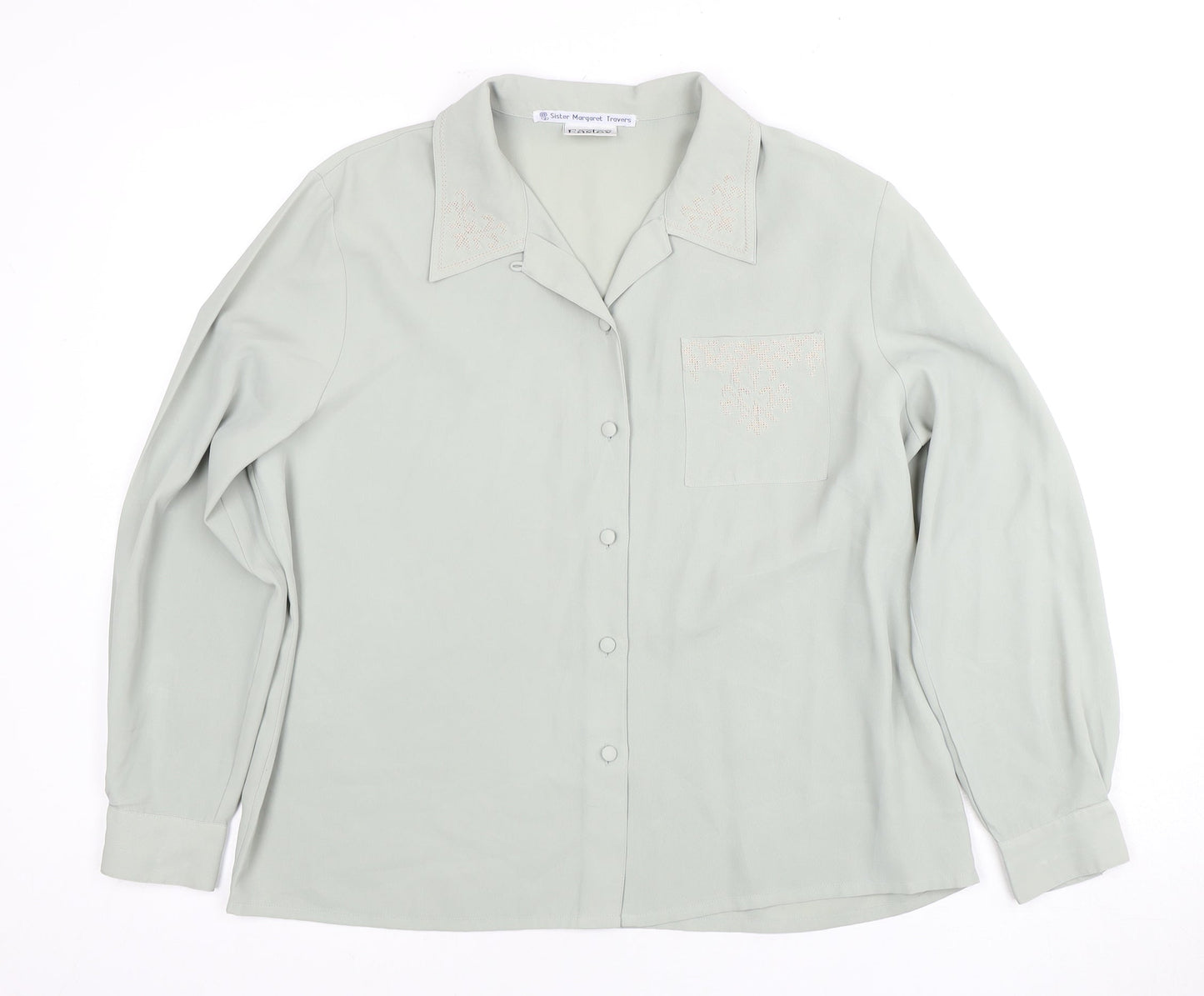 Eastex Women's Grey Long Sleeve Button-Up Shirt
