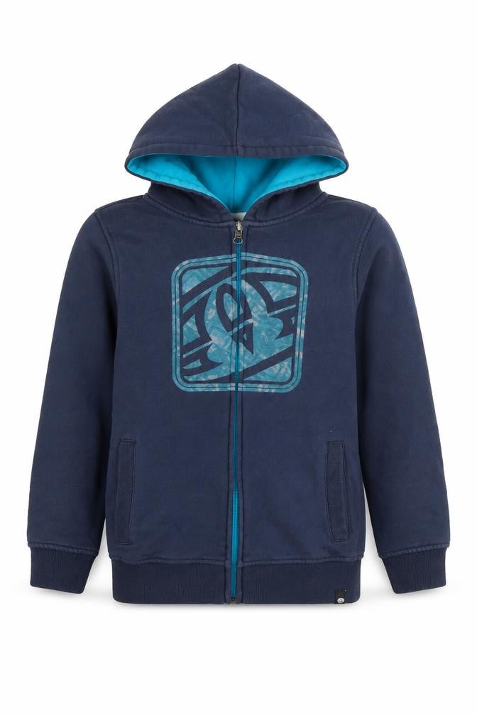 Animal Boys Blue Full Zip Hoodie, 9-10 Years, Cotton Blend
