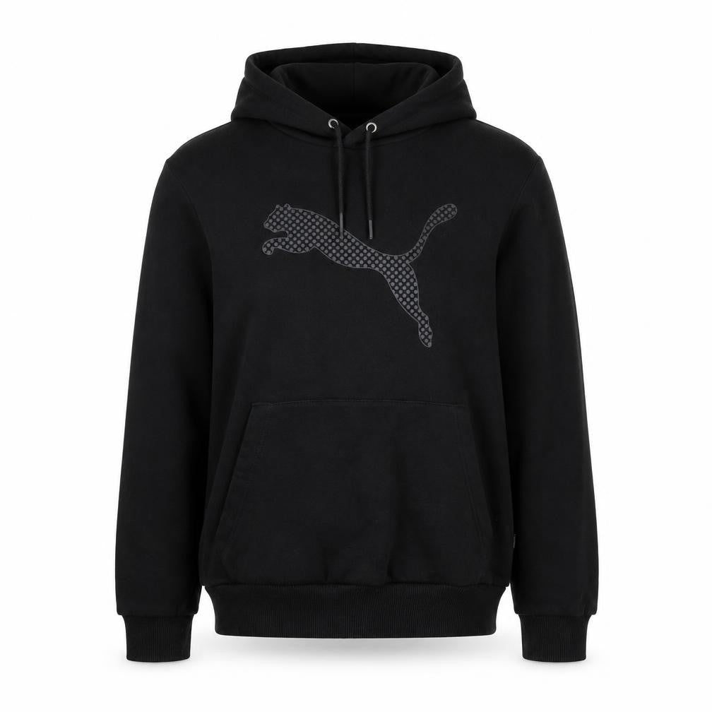 Mens UK M Regular PUMA Black Pullover Hoodie