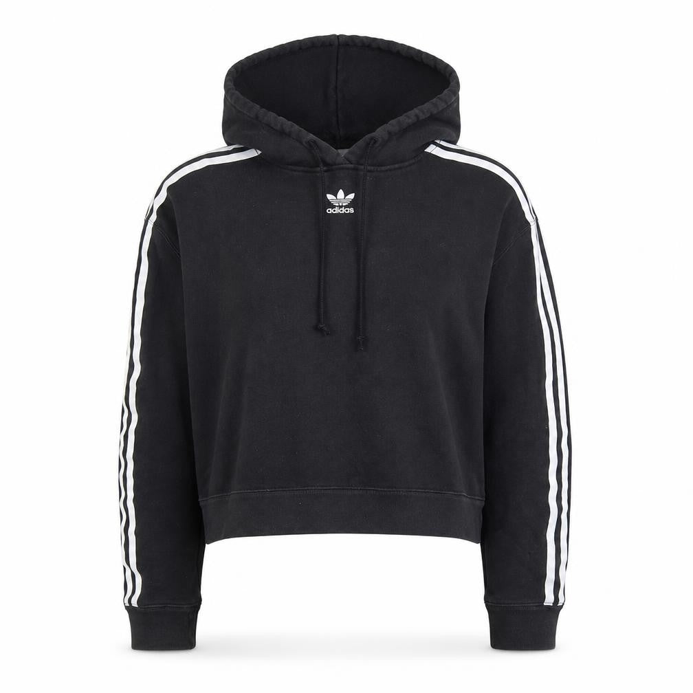 Womens UK 8 Regular adidas Black Pullover Hoodie