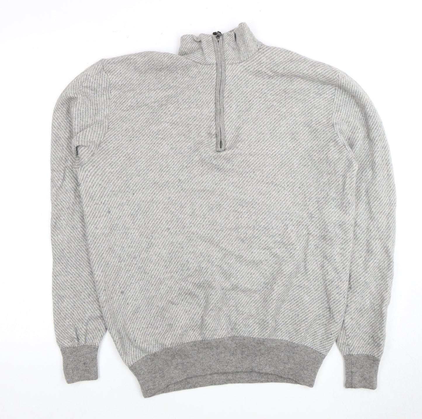 Hart Schaffner Marx XL Grey Full Zip Men's Jumper