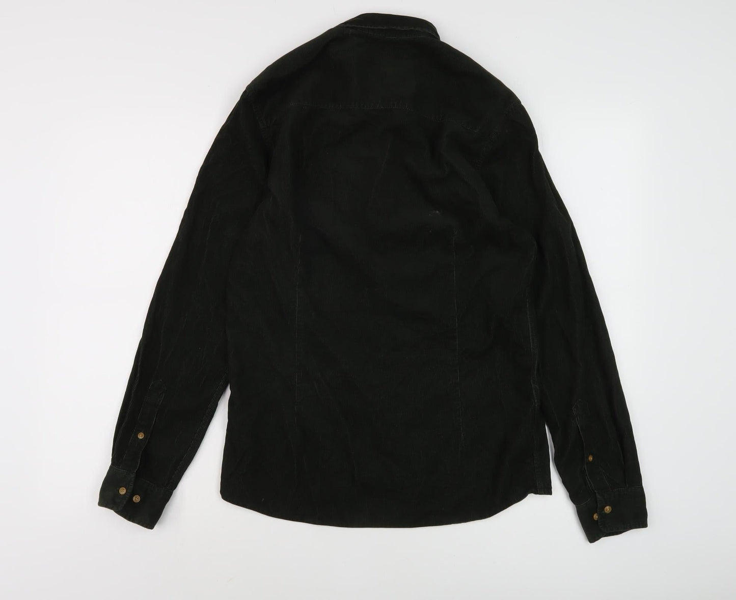 Next Men's Black Slim Fit Casual Shirt, Size S