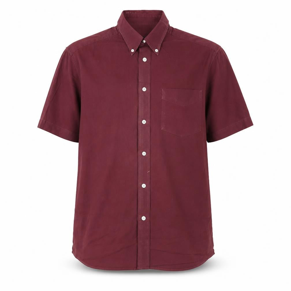 Marks and Spencer Men's Red Short Sleeve Shirt