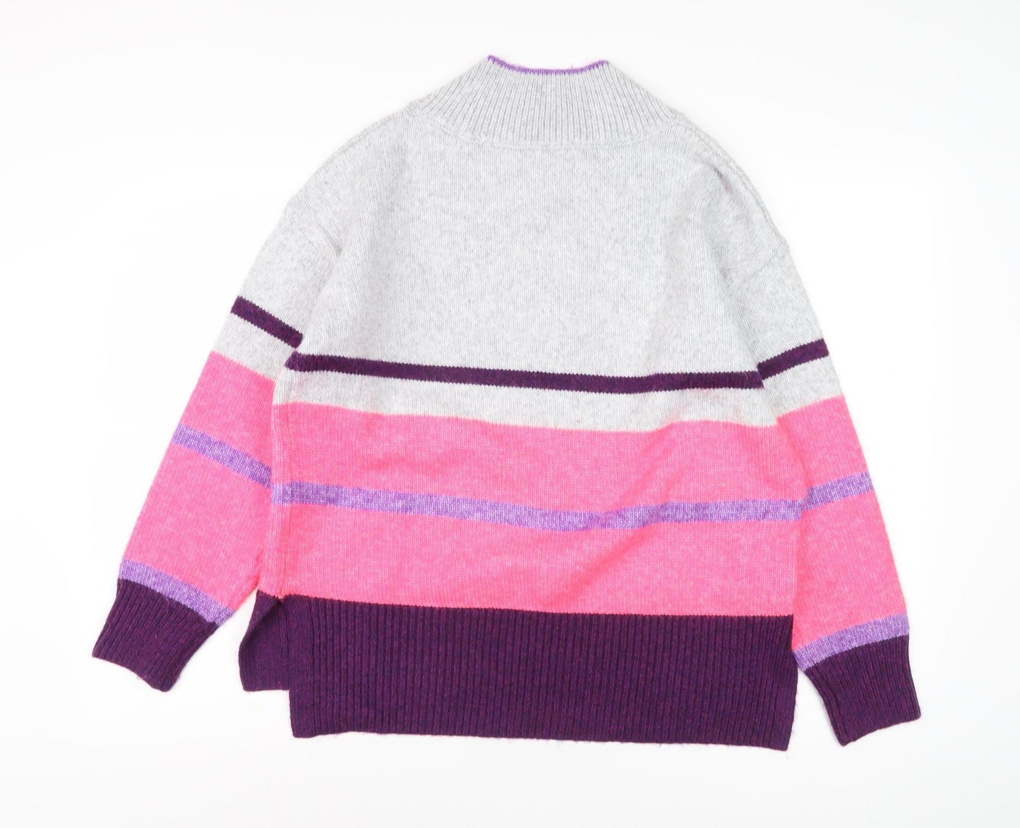 Next Women's Multicoloured Striped Pullover Jumper, Size 14