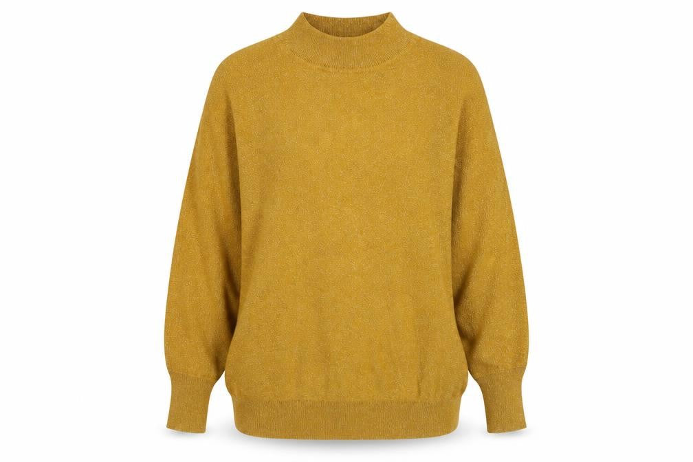 Marks and Spencer Women's Gold High Neck Jumper