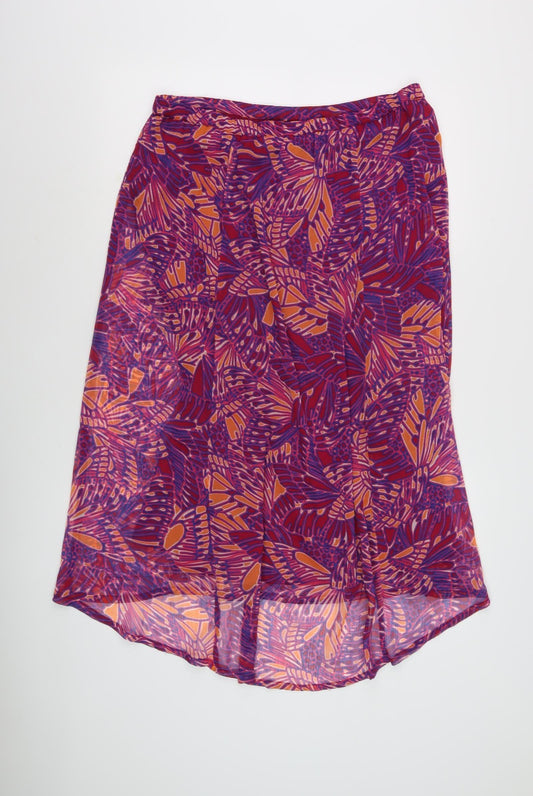 Debenhams Women's Multicoloured A-Line Midi Skirt, Size 10