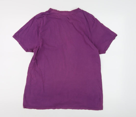 Billabong Men's Purple Graphic Print T-Shirt M