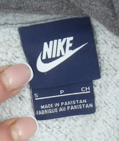 Nike Men's Grey Pullover Hoodie S Logo Hooded