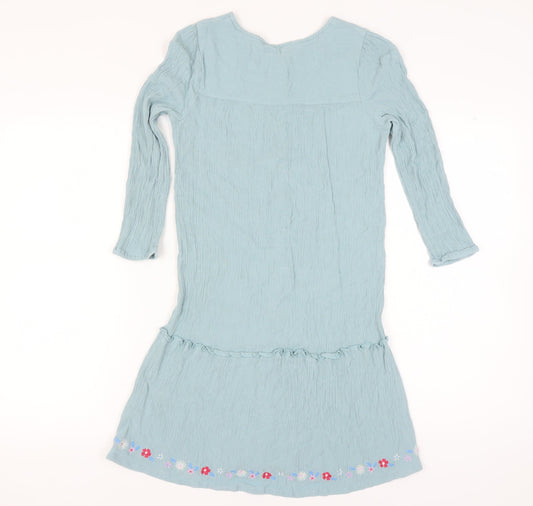 FatFace Girls Green Embroidered Dress 11-12 Years