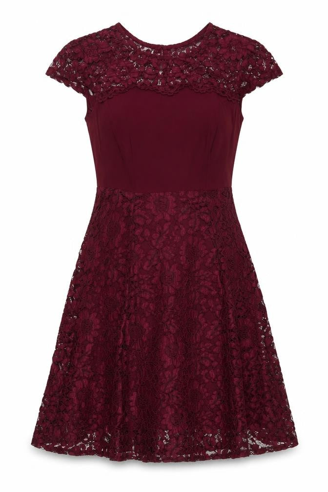 Dorothy Perkins Women Red A-Line Party Dress Size 10
